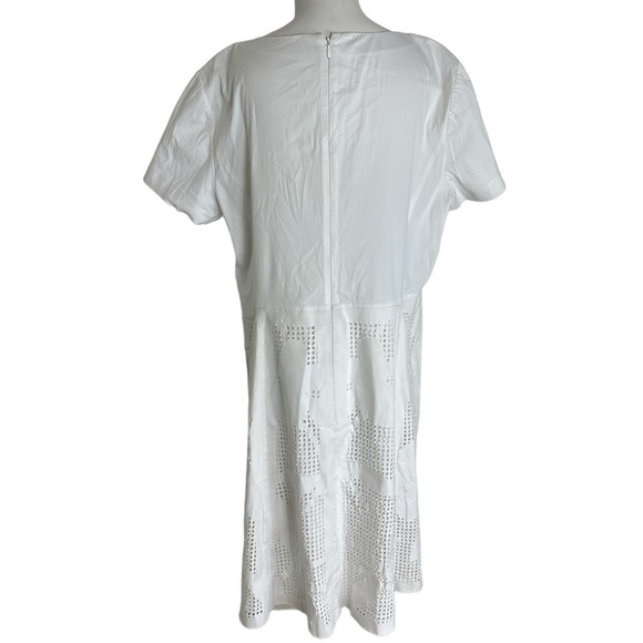 Lafayette 148 | Lafayette 148 New York Midi White Dress - Picture 2 of 6